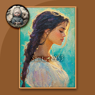 Elegant Lady Portrait Oil Painting #2 Sellable Extra A Samtuse963 logo