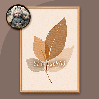 Minimalist Leaf Painting #3 Sellable Extra A Samtuse963 logo