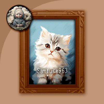 Cute Cat Painting #1 Sellable Samtuse963 logo
