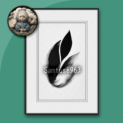 HQ Abstract Achromatic Painting #2 Sellable Extra A Samtuse963 logo