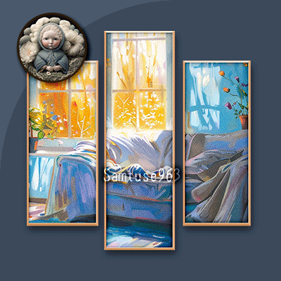 HQ Cozy Indoor Triptych #3 Sellable Extra B Samtuse963 logo