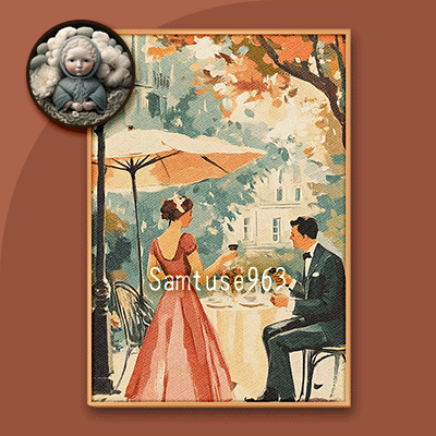 Retro Landscape Painting #1 Sellable Extra A Samtuse963 logo