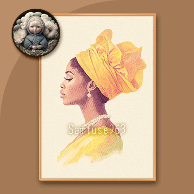 Elegant Lady Sketch Painting #1 Sellable Extra A Samtuse963 logo
