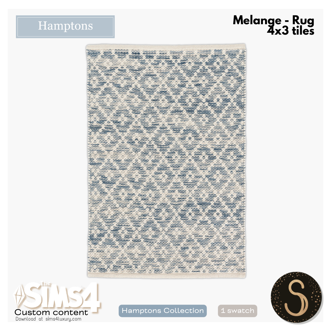 Sims4Luxury - Hamptons 2024 - Melange - Rug logo