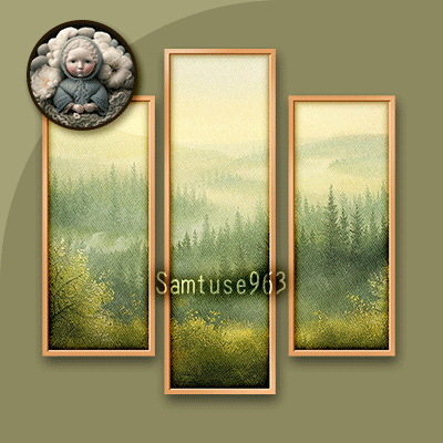 HQ Silent Morning Triptych #4 Sellable Extra B Samtuse963 logo