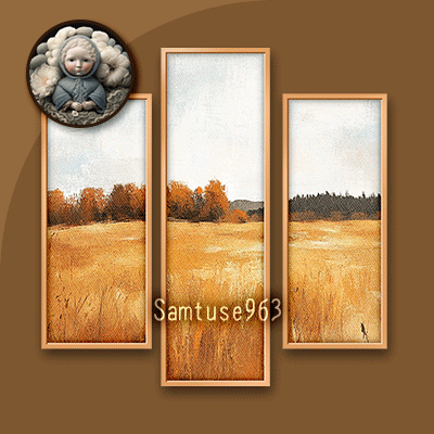 HQ Autumn Landscape Triptych #2 Sellable Extra B Samtuse963 logo