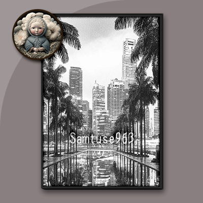 Achromatic City Painting #1 Sellable Extra A Samtuse963 logo