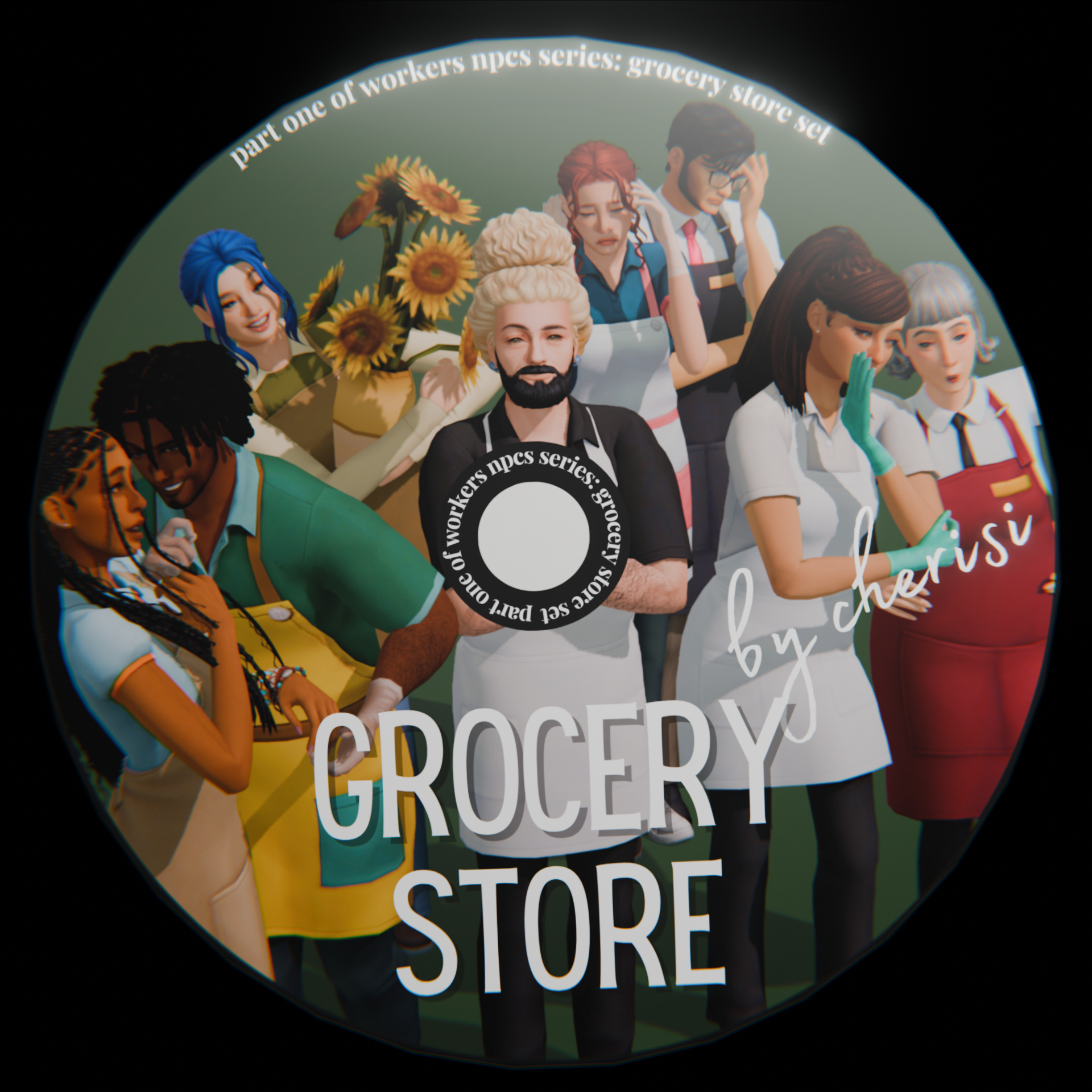 Grocery Store NPC Set | Workers NPC Series | Animated Deco Sims logo