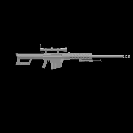Fixed M82A1 barett crossbow (gun)