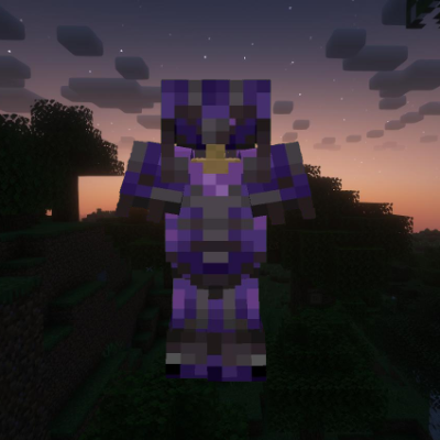 Netherite Armor With Amethyst Silence Trim logo