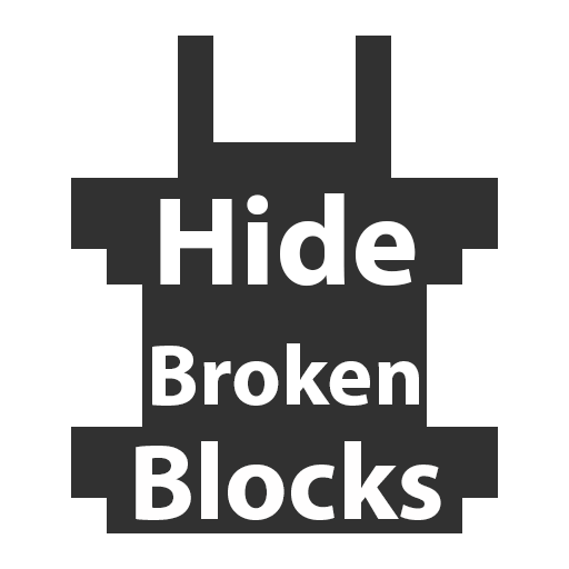 Hide broken blocks - scannable addon