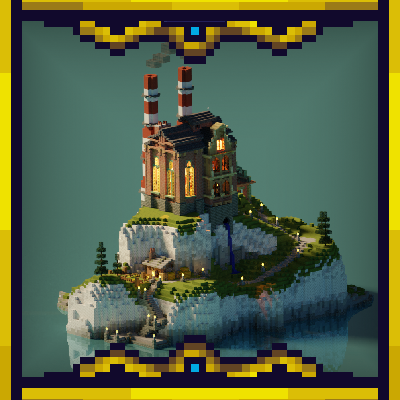 Steampunk Isle | Simple Starters | Create Factory Base/House logo