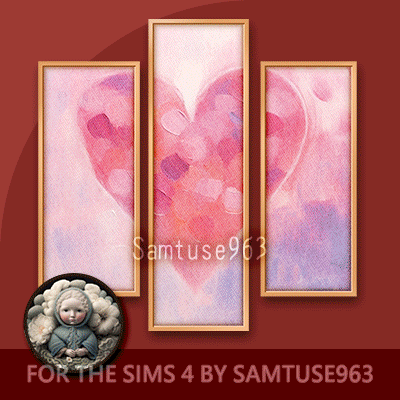HQ Abstract Amour Triptych #4 Sellable Extra B Samtuse963 logo