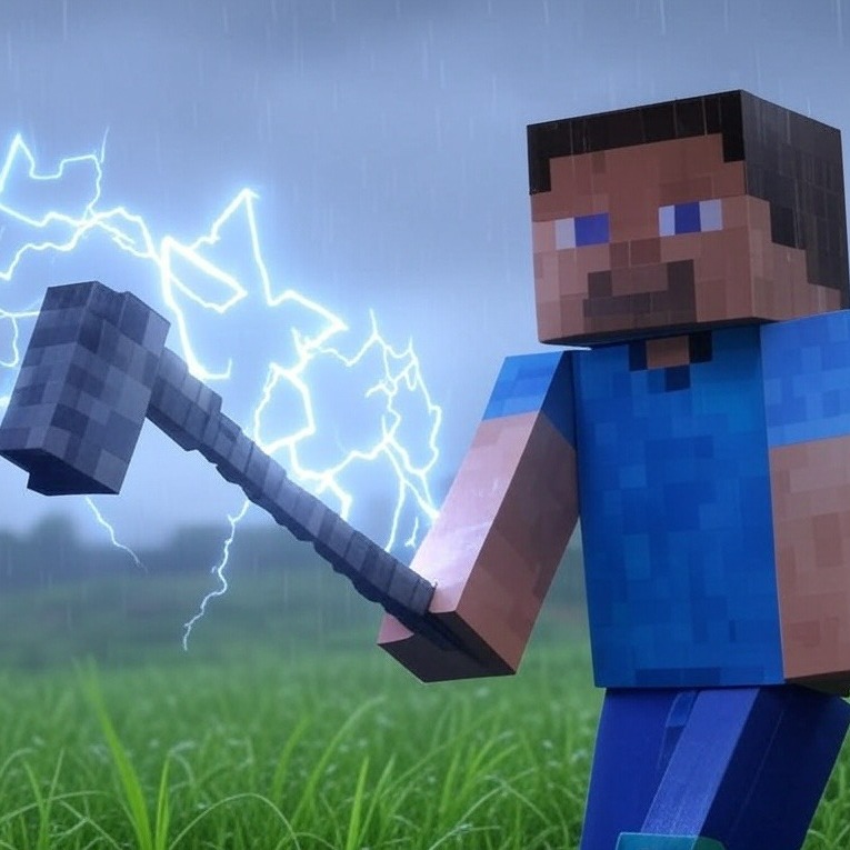 Overpowered Stone Hoe