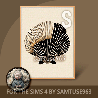 Small Table Painting Minimalist Shell #1 Samtuse963 logo