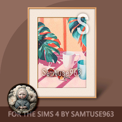 HQ Small Table Painting Minimalist Vacation #1 Samtuse963 logo