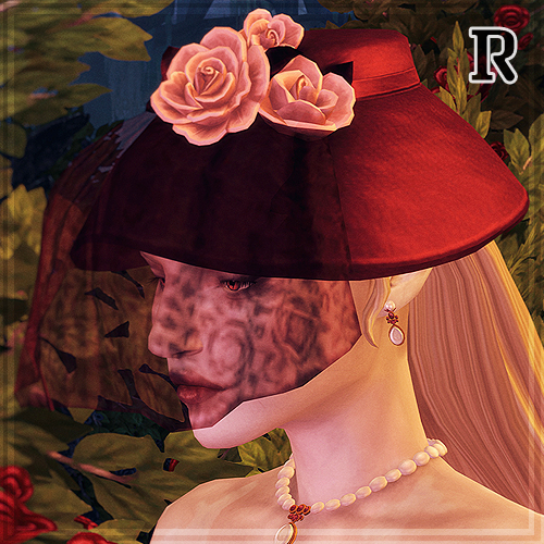 Countess of Darkness II - Ambrose Fascinator Hat with Veil Set logo