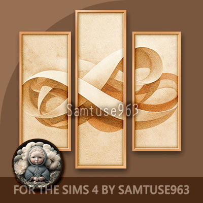 HQ Minimalist Abstract Triptych #3 Extra B Samtuse963 logo