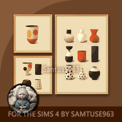 HQ Minimalist Pottery Painting 3 Piece Set #1 Extra F Samtuse963 logo