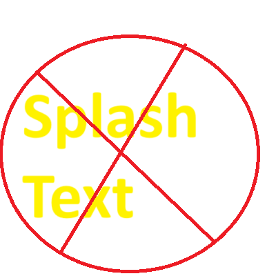 No More Splash Text logo