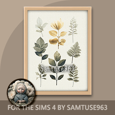 Pressed Flower Mini Painting One #2 Extra G Samtuse963 logo