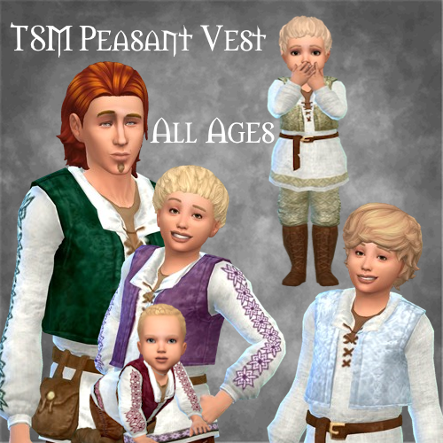 TSM Peasant Vest Outfit Pouch/No Pouch For All Ages logo