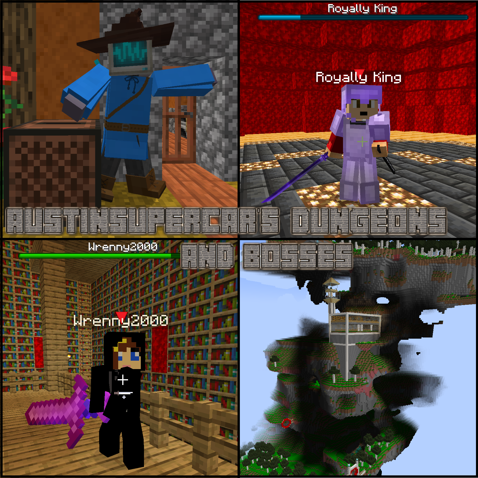Austinsupercar's Dungeons and Bosses logo