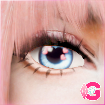 Heart-shaped lover's eyes • E10, contact lenses | Valentine's Collection [HQ compatible] logo
