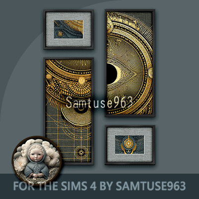 HQ Dark Academy Collage Frame Painting #1 Sellable Samtuse963 logo