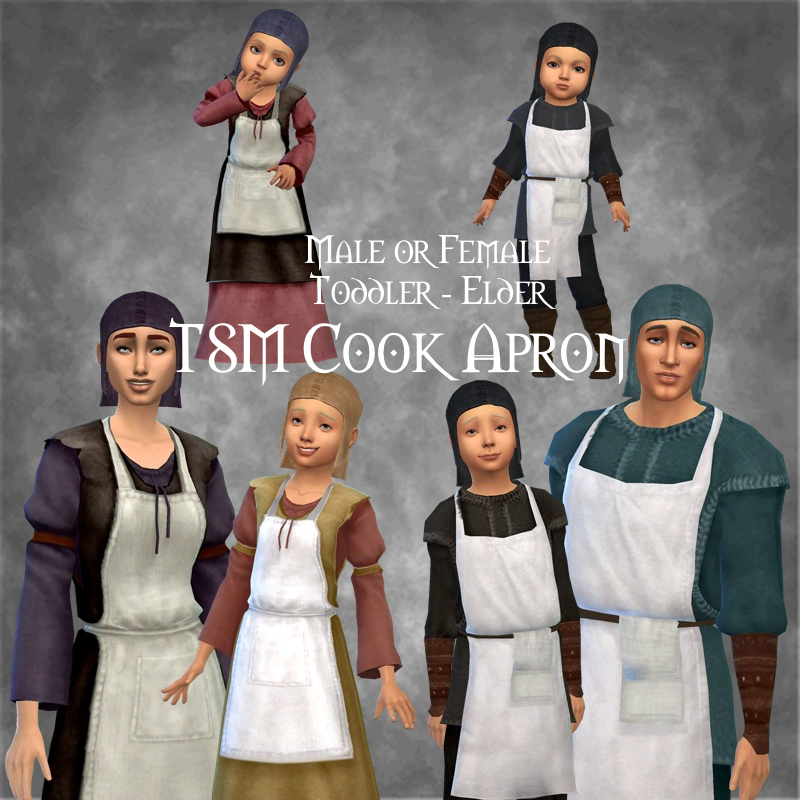 TSM Cook Apron for toddler to adult - male and female  logo