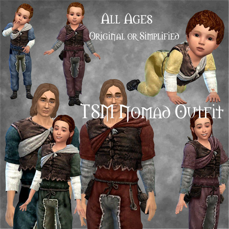 TSM Commoner Nomad Vest Outfit - for All Ages, 2 versions logo