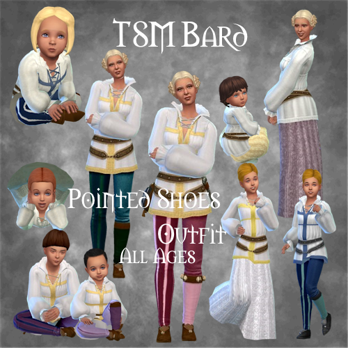 TSM Bard Pointed Shoes Outfit - Female logo
