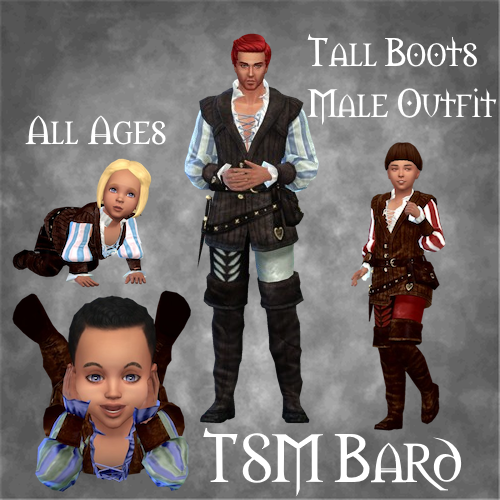 TSM  Bard Tall Boots Male Outfit - All Ages logo