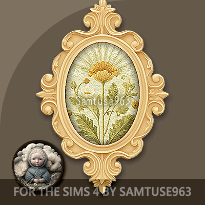 HQ Ornate Oval Frame Painting Classic Flower #1 Sellable Samtuse963 logo