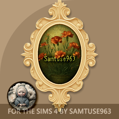 HQ Ornate Oval Frame Flower Oil Painting #1 Sellable Samtuse963 logo