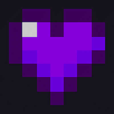 BlubWolf's Purple Wither Hearts 💜 logo