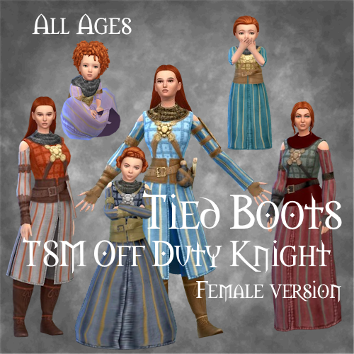 TSM Off Duty Knight Tied Boots - Female for All Ages logo