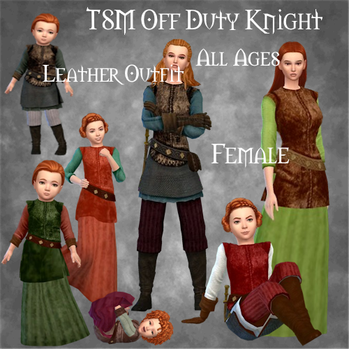 TSM Off Duty Knight Leather Female Outfit & Skirt Version logo