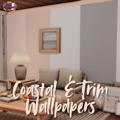 Coastal & Trim – Sims 4 Wallpaper CC Pack logo