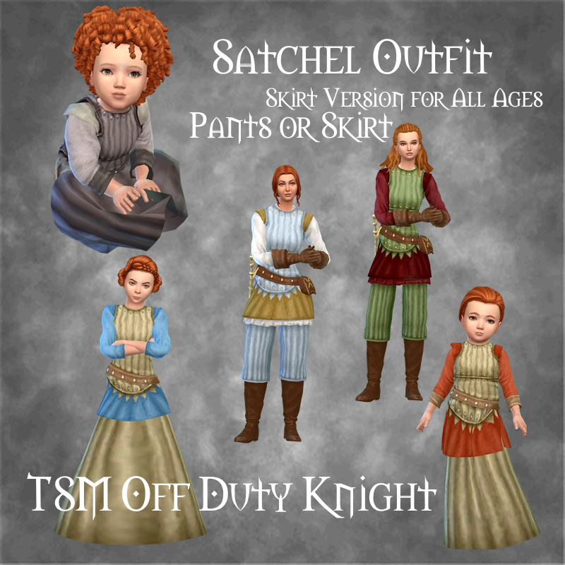TSM Off Duty Knight Satchel Outfit & Dress logo