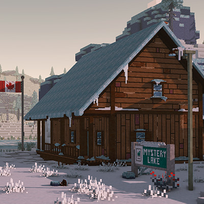 The Long Dark meets Chisel & Bits logo