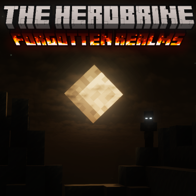The Herobrine: Forgotten Realms logo