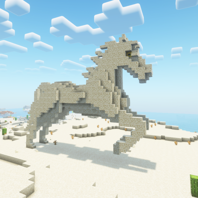 Desert Horse Statue logo