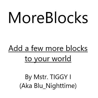 MBM) More Blocks Mod - Minecraft Mods - CurseForge