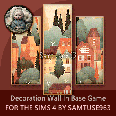 HQ Town Landscape Triptych #2 Sellable Extra B Samtuse963 logo