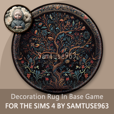 Classic Pattern Round Dance Rug #6 Samtuse963 logo