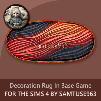 Modern Oval Dance Rug #1 Samtuse963 logo