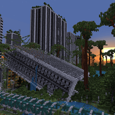 Mosslorn - 1000x1000 Abandoned Overgrown City with Lore