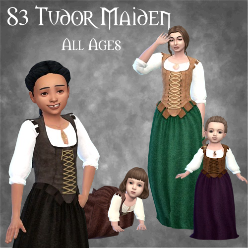 Tudor Maiden Outfit - Plain logo