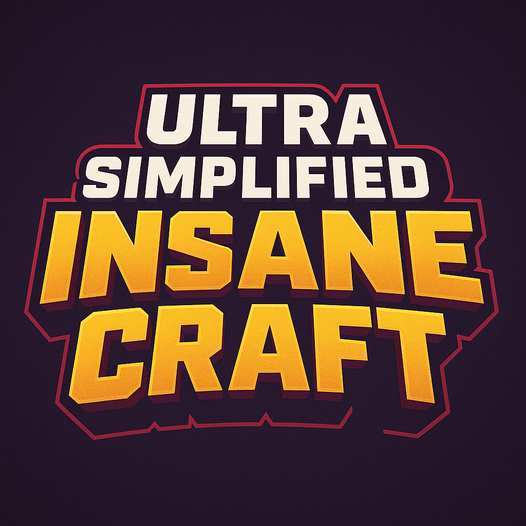 Ultra Simplified Insane Craft logo